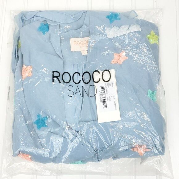 Rococo Sand Georgette Sequined Tunic Mini Dress - Picture 2 of 10